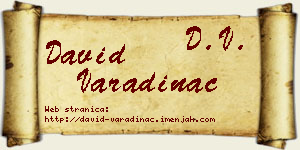 David Varadinac vizit kartica